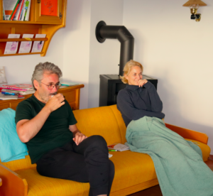 Thuis tijdens winterretraite Oostenrijk